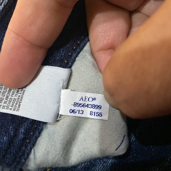 American Eagles Outfitters Kick Boot Stretch Size 8 Closing Zip/Button 5 Pockets - Picture 10 of 11